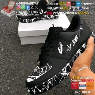 nike air force 1 graffiti swoosh sole