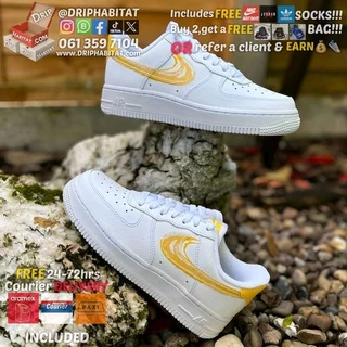 Nike air force 1 brushstroke