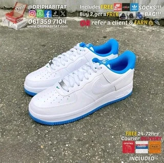 Nike air force 1 white light photo blue