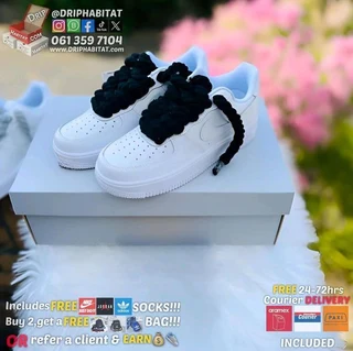 nike air force 1 thick laces