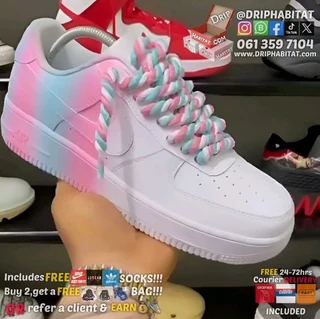 Nike air force 1 custom two tone