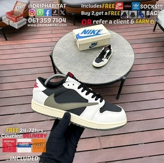 Travis scott x air jordan 1 olive