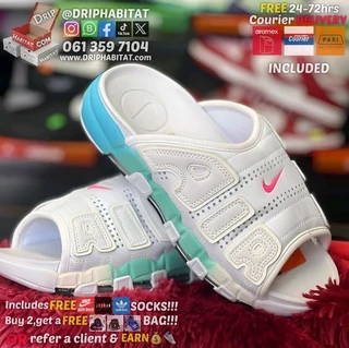 Nike air more uptempo slide