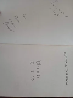 Nelson Mandela Signed Long Walk To Freedom