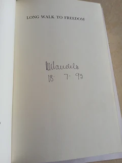 Nelson Mandela Signed Long Walk To Freedom