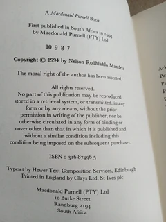 Nelson Mandela Signed Long Walk To Freedom