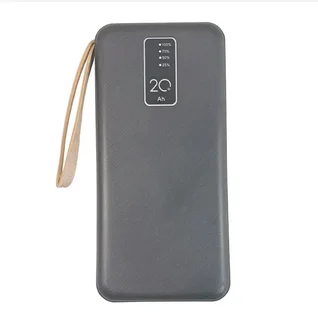 20000mAh Power Bank - Superfast Charging Built-in Cables & LED Torch