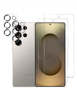 Galaxy S25 Ultra Tempered Glass Screen Protector with Camera Lens Protector