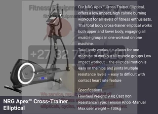 Elliptical trainer DEMO