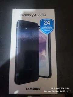 Samsung A55 5G 256 gig onboard 12 gig ran brand new
