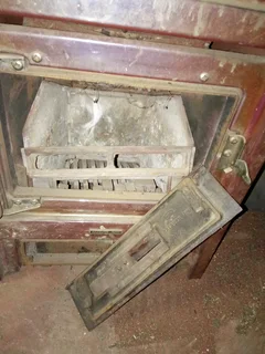 Original DEFY RAYBURNE MINI coal burning stove for wall built in