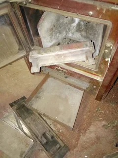 Original DEFY RAYBURNE MINI coal burning stove for wall built in