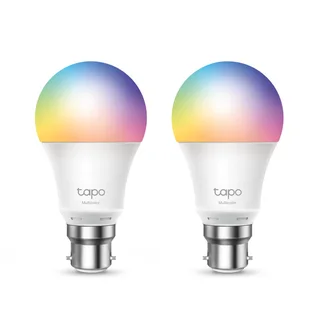 Tapo L530B Smart Wi-Fi Light Bulb 2-Pack, Multicolor