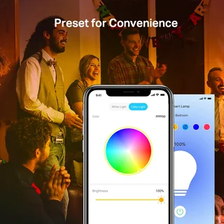 Tapo L530B Smart Wi-Fi Light Bulb 2-Pack, Multicolor