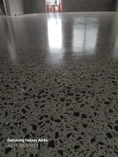 We do concrete grinding and polishing floors and countertops.