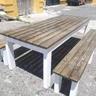 10 seater dinning table with benches available