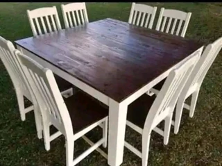 8 seater square table available