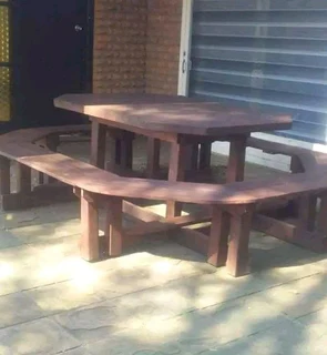 Bar counter and bar stools available