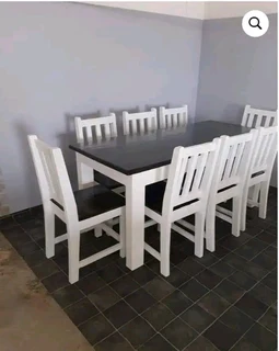 8 seater with 8 chairs available