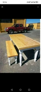 10 seater dinning table and chairs available