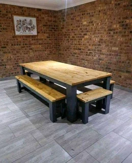10 seater dinning table and chairs available