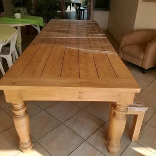12 seater dinning table with 2 benches available