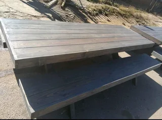 8 seater dinning table with 2 benches available