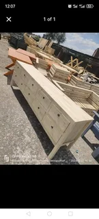 Chest of drawers and side cupboard available
