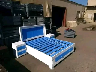Base beds and side pedestal and headboard available