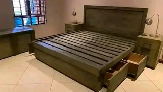 Base beds and side pedestal and headboard available