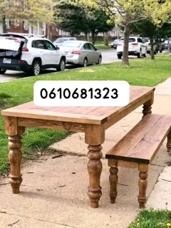 8 seater dinning table with 2 benches available
