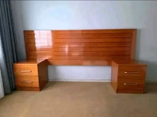 Headboard and side pedestal available