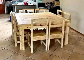 8 seater dinning table with 8 chairs available