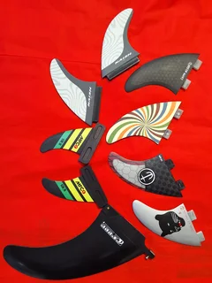 Fins Various Sizes For Kite Boards And Also Windsurfing At Various Prices.