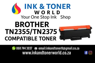Compatible Brother TN2355/TN2375 black toner cartridge