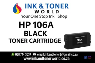 Compatible HP 106a black toner cartridge (W1106A)