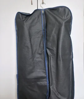 MD suit black burgundy and gold