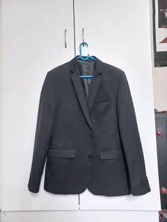 Black suit blazer