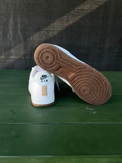 Nike Air Force 1, Baby Blue - Cork Sole, flower embroidery