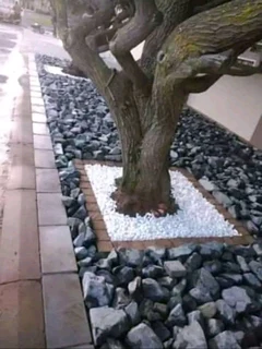 Greystones  &amp; Grey gabions stones