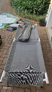 Camping stretcher bed