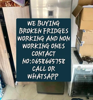 We buy non working fridges