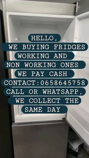 We buy non working fridges