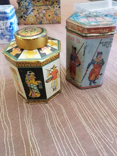Vintage  tea tins