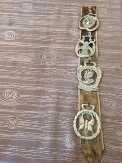 Horse brass for  decor.