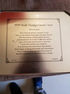 Nestle  collectable  biscuit tin.