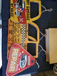 Garage signage  vintage  look.