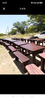 6 seater restaurant benches available for cash on delivery we charge extra delivery fee