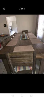 10 seater stunning dining table with chairs and bench available for cash on delivery