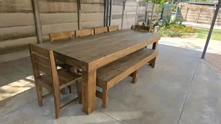 10 seater stunning dining table with chairs and bench available for cash on delivery